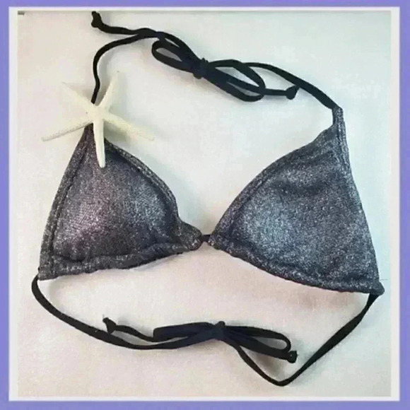 🔥 Silver & Black Glitter Bikini – Sexy & Sparkly! 🔥 - Picture 3 of 7